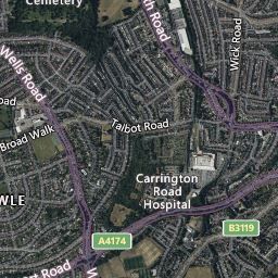 Maps and local area information on aboutmyplace.co.uk